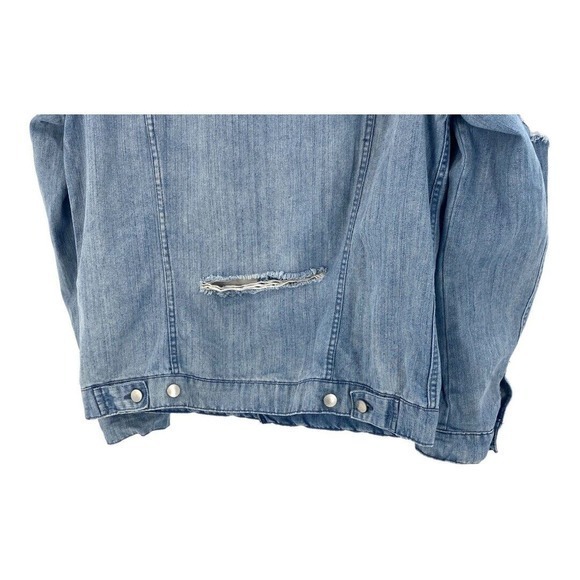 Jay Walker Distressed Denim Jacket Customized With Patches Womens Large - Picture 13 of 15